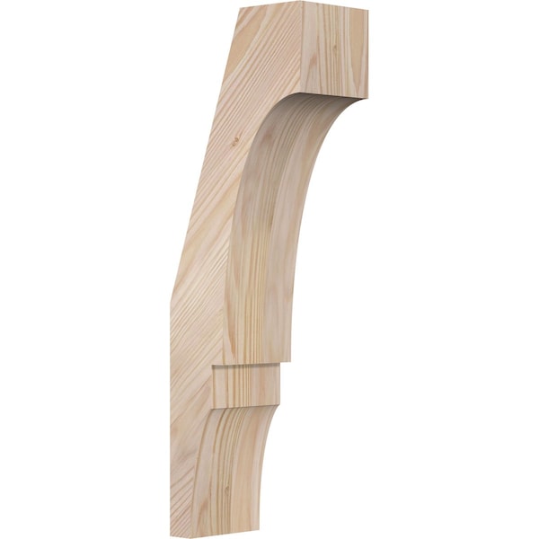 Ekena Millwork 3 1/2"W x 6"D x 18"H Balboa Smooth Knee Brace, Douglas Fir BRC04X06X18BOA00SDF - main
